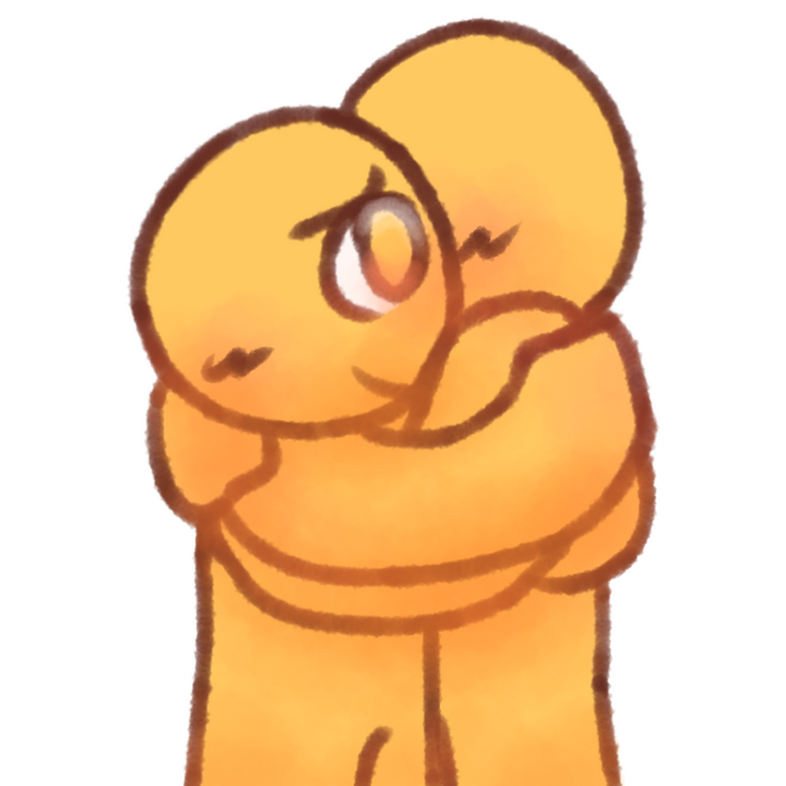 Drawing of two emojipeople hugging, with one smiling worriedly at the other and the other having the body language of someone upset, though their face is hidden.