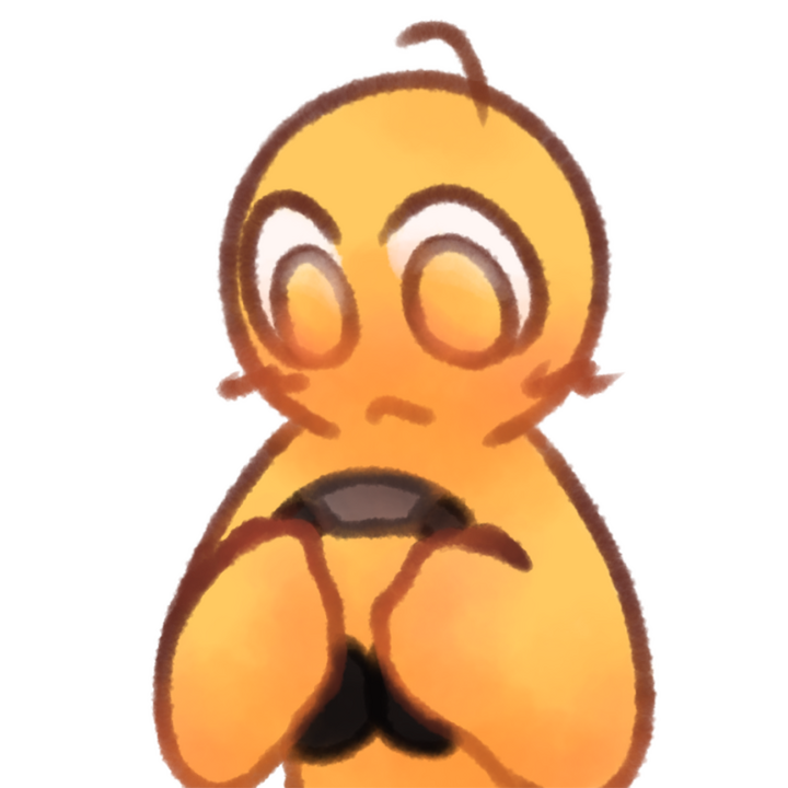 Drawing of an emojiperson holding a pair of headphones.