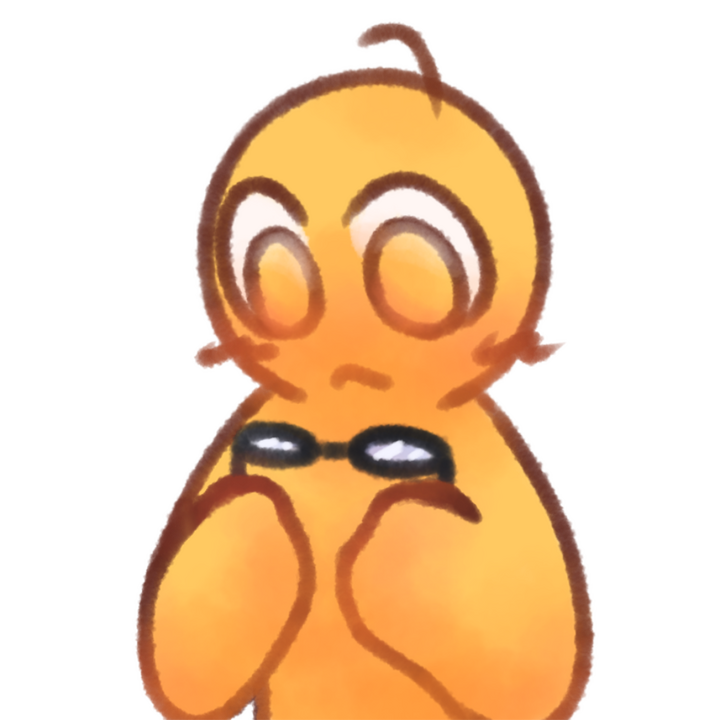 Drawing of an emojiperson holding a pair of glasses.